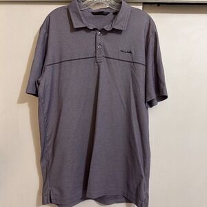 Travis Matthews Purple Short Sleeve Polo Shirt Men's Size XL